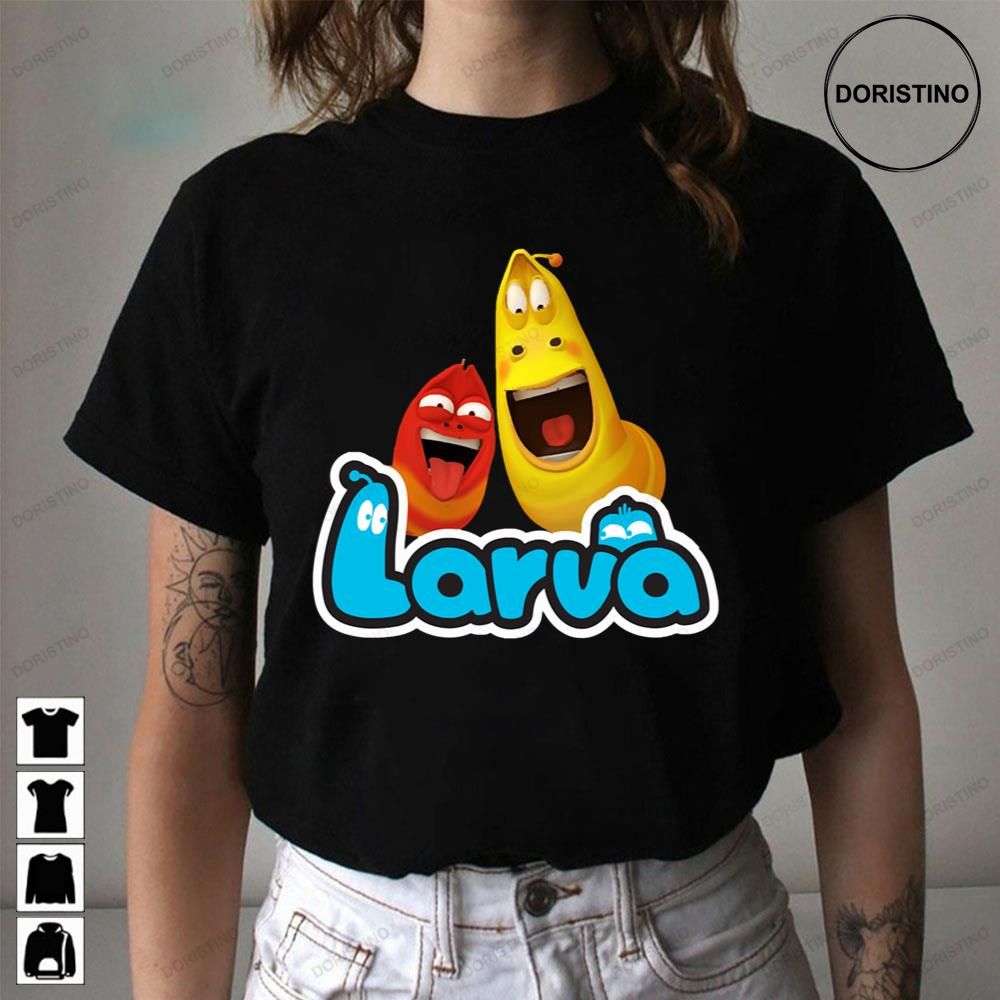 Larva Cartoon Design Trending Style